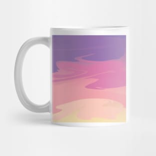 pastel desert sunset fluid art Mug